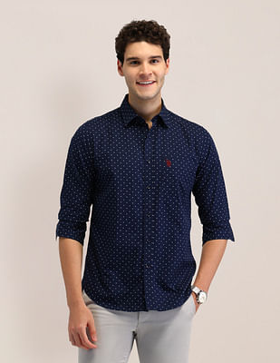 U S Polo Assn Tailored Fit Poplin Shirt