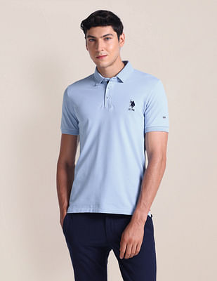 U S Polo Assn Solid Slim Fit Polo Shirt