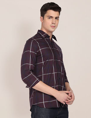 U S Polo Assn Tailored Regular Fit Tartan Check Casual Shirt