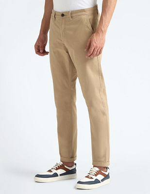 Flying Machine Slash Slim Tapered Solid Chinos