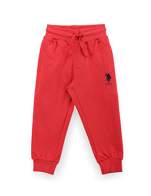 U S Polo Assn Kids Boys Drawstring Waist Joggers