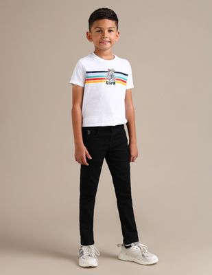 U S Polo Assn Kids Boys Slim fit Black Jeans