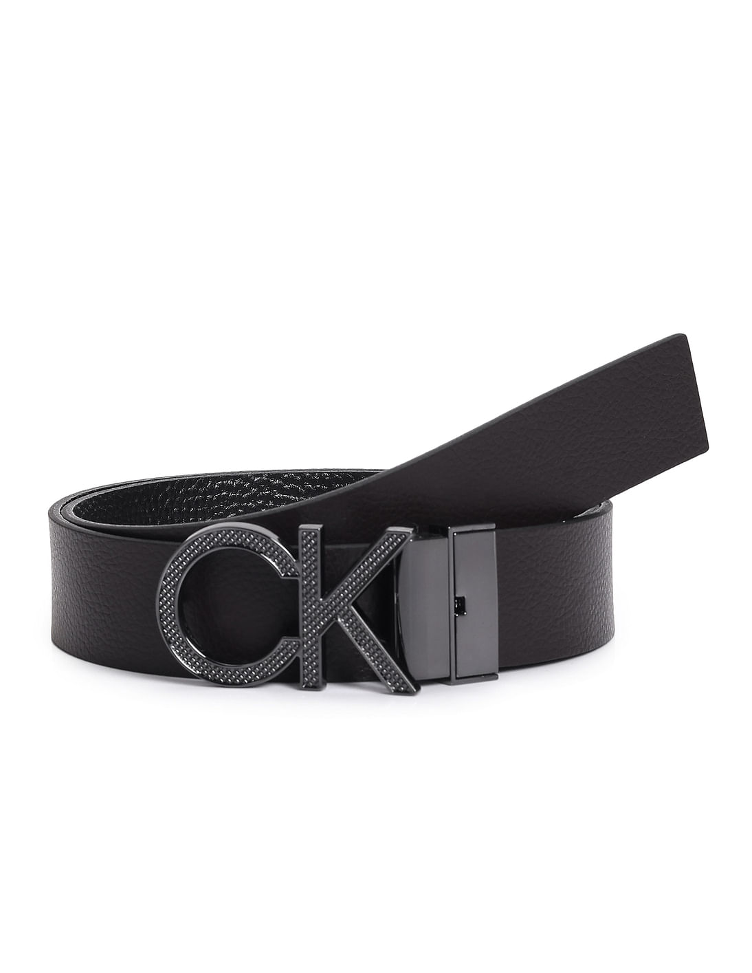 Buy Calvin Klein Reversible Leather Monogram Belt - NNNOW.com
