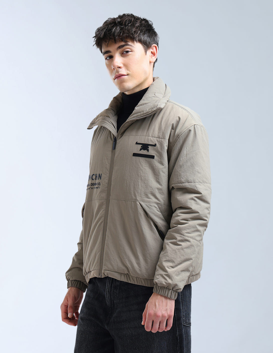 Buy Flying Machine Logo Relaxed Fit Casual Jacket - NNNOW.com