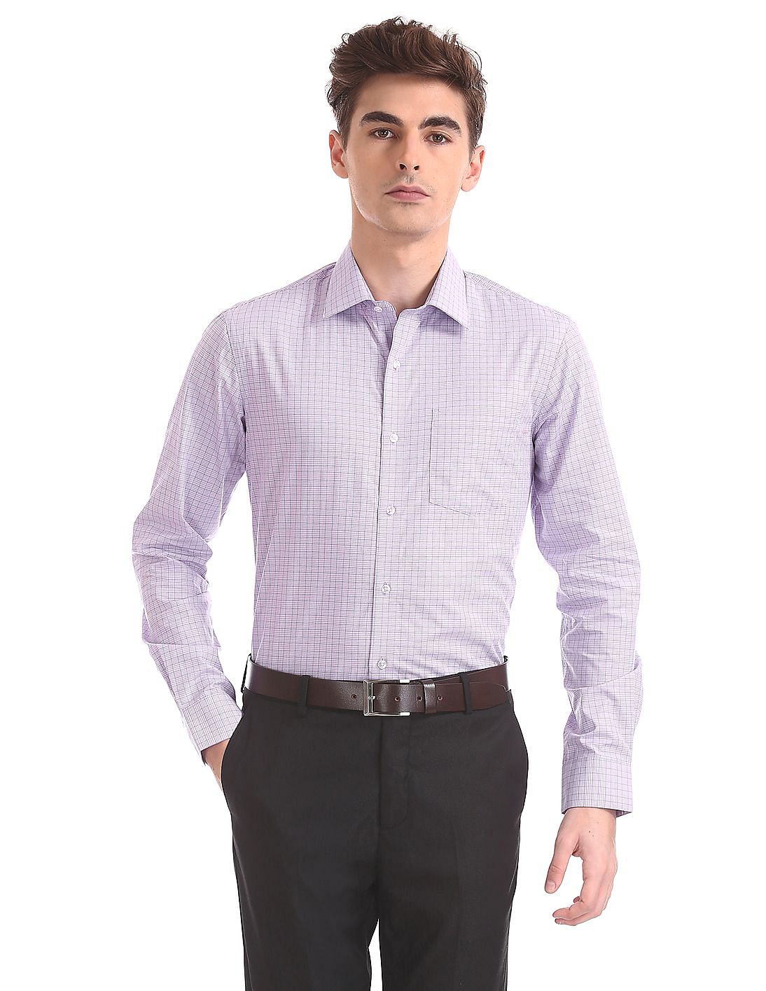 Buy Arrow Slim Fit Cutaway Collar Shirt - NNNOW.com