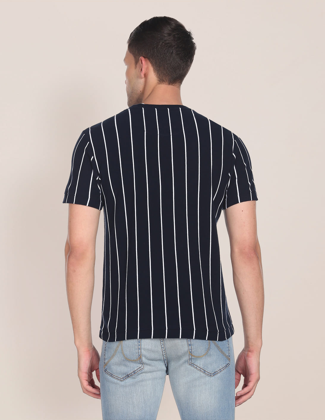 Buy U.S. Polo Assn. Vertical Stripe Cotton T-Shirt - NNNOW.com