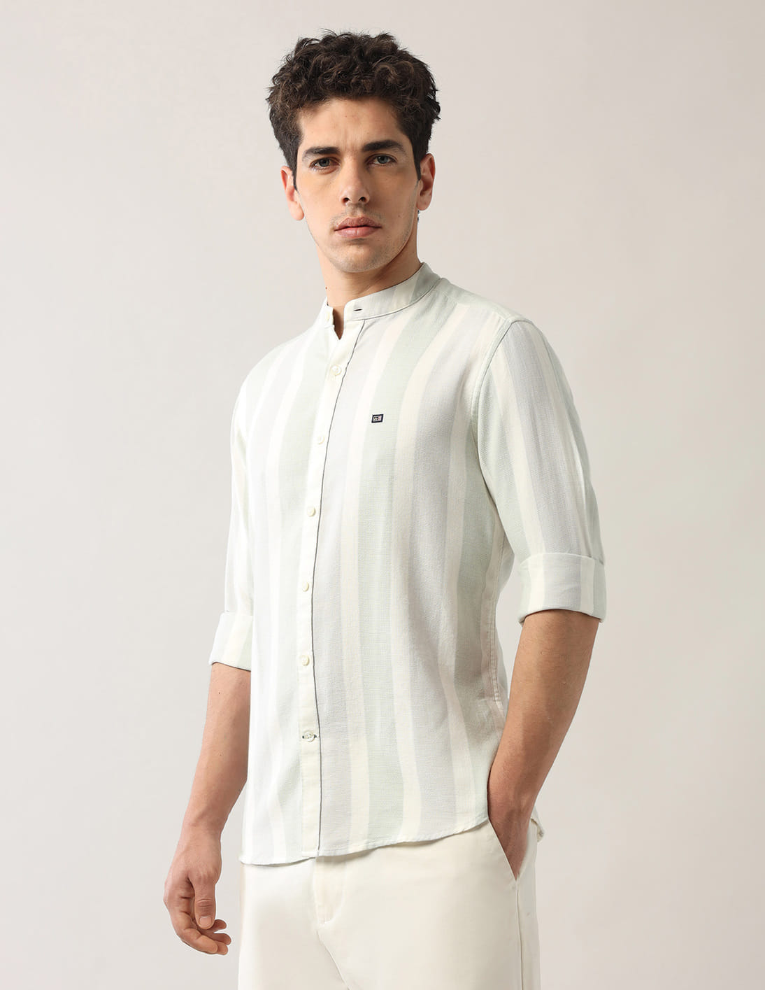 Buy Arrow Sport Vertical Striped Slim Fit Shirt - NNNOW.com