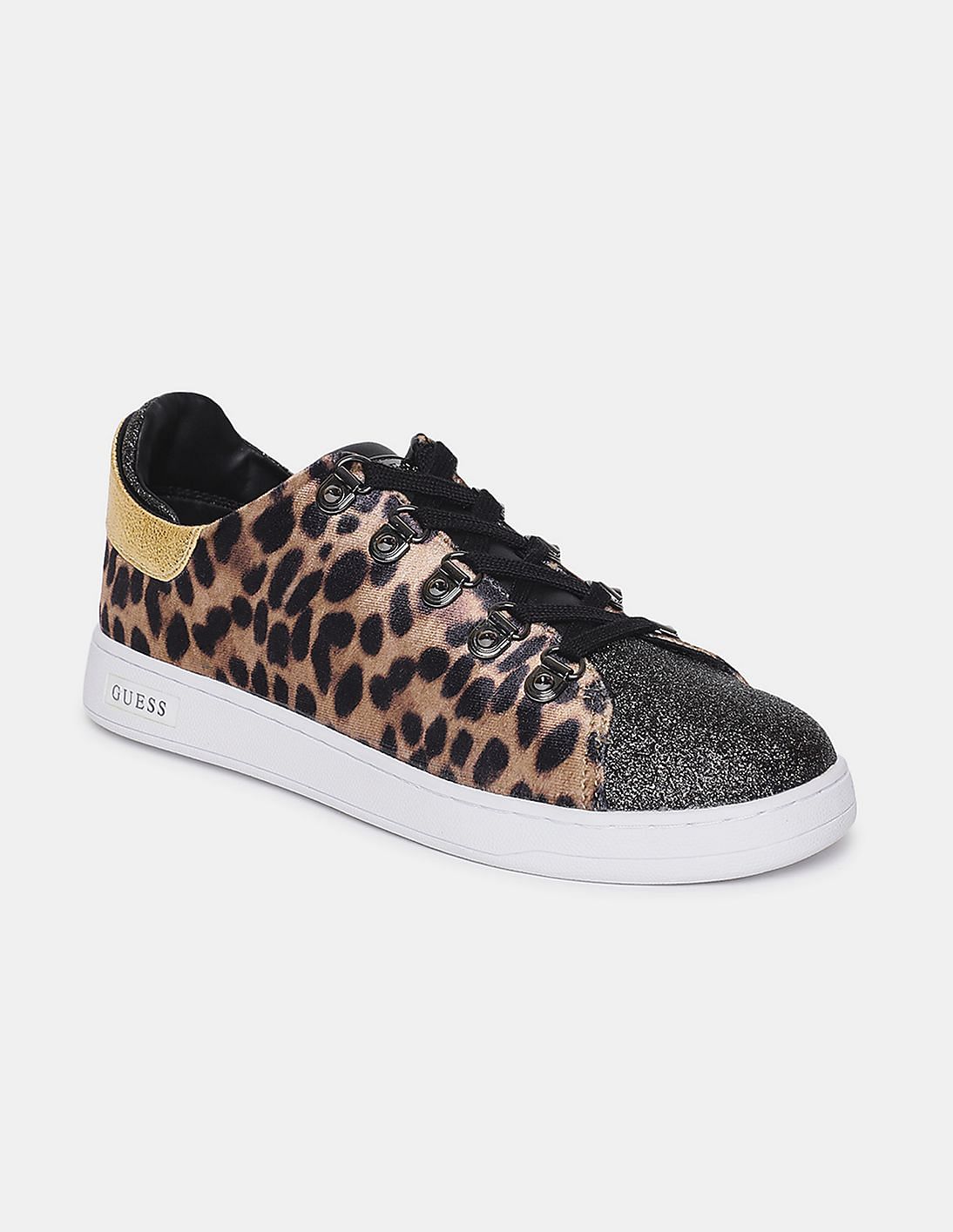 Koordinere Dekan Feje Buy GUESS Women Brown Leopard Print Round Toe Sneakers - NNNOW.com