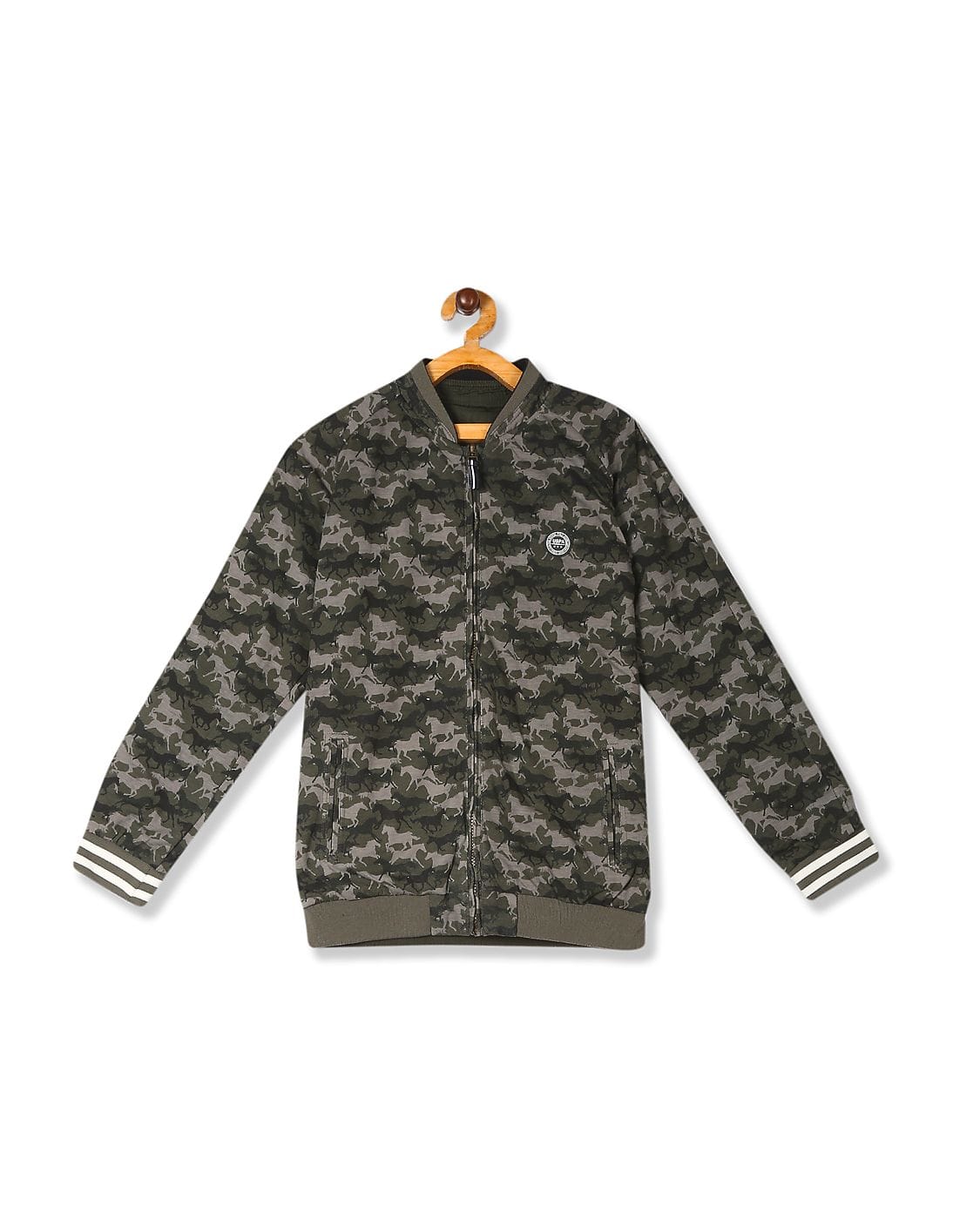 us polo reversible bomber jacket