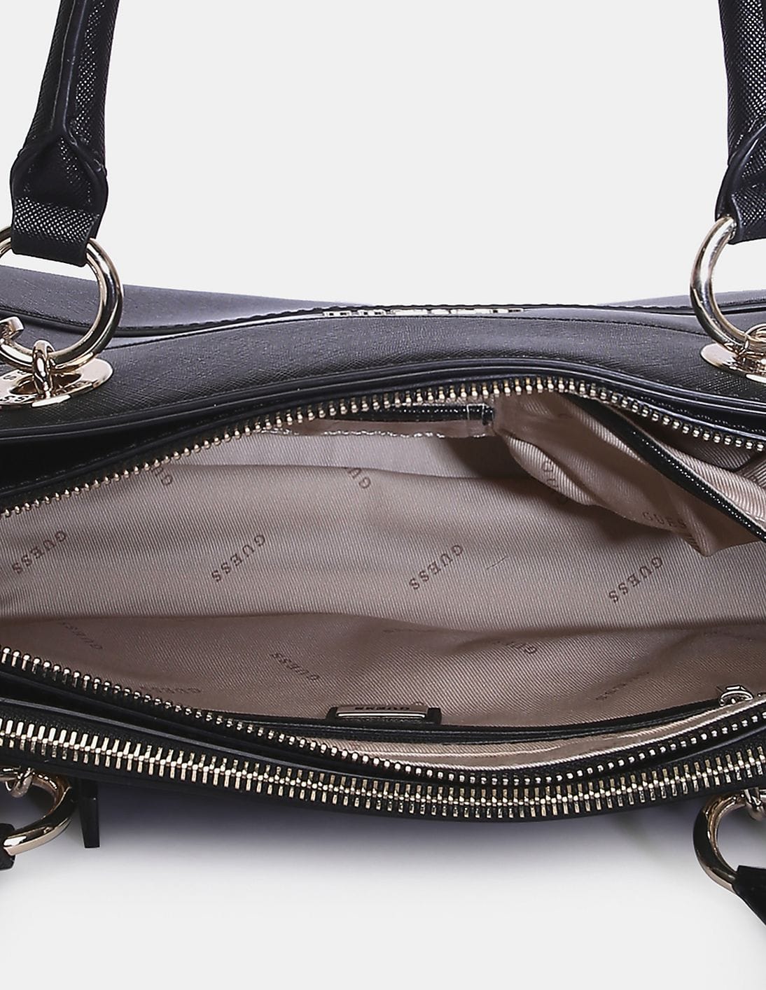 Buy GUESS Women Black Regina Society Satchel Bag - NNNOW.com