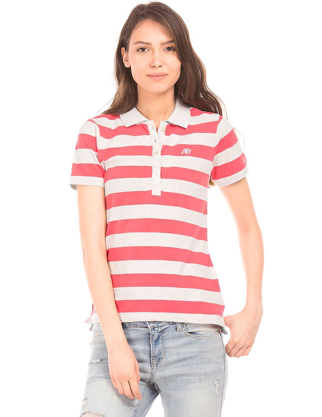 Buy Aeropostale Striped Pique Polo Shirt - NNNOW.com