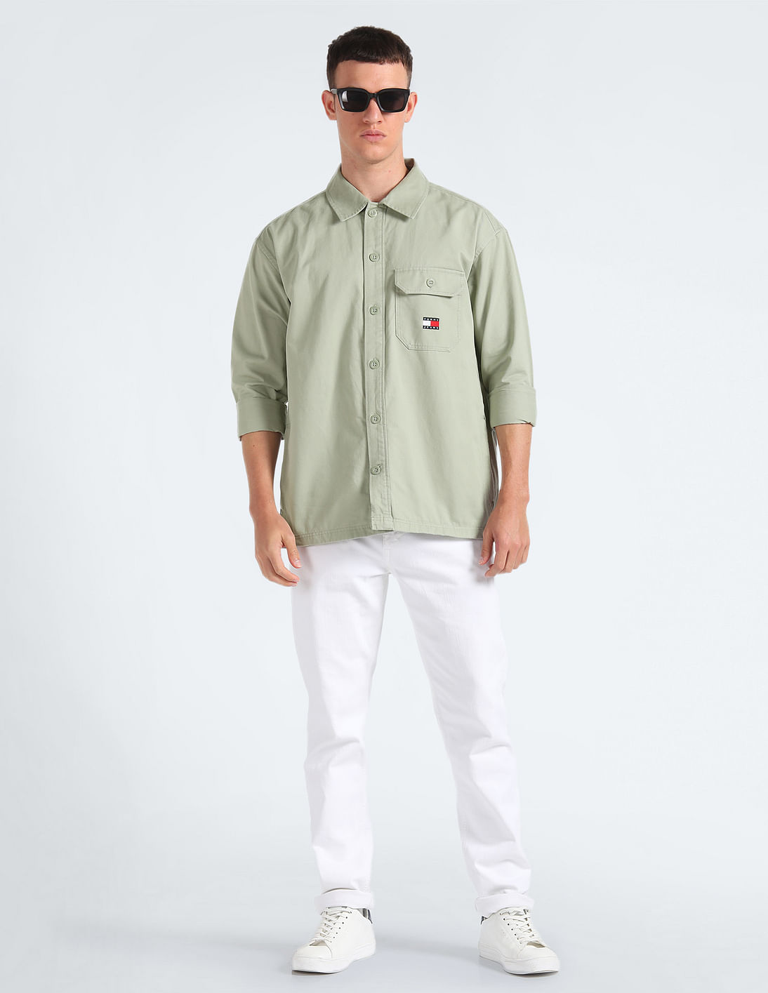 【WHO.A.U】Steve Boyfit Overshirt WHO.A.U】Steve Boyfit Overshirt (WHO.A.U/シャツ) 91317396