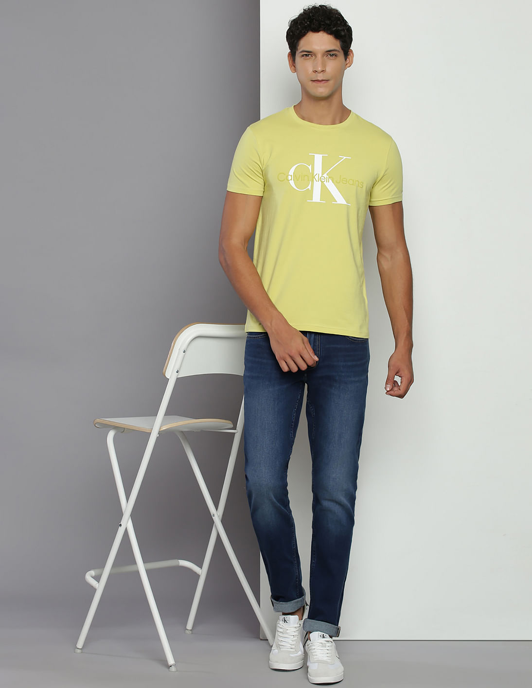 Calvin Klein Jeans Seasonal Monologo T-Shirt - Tan