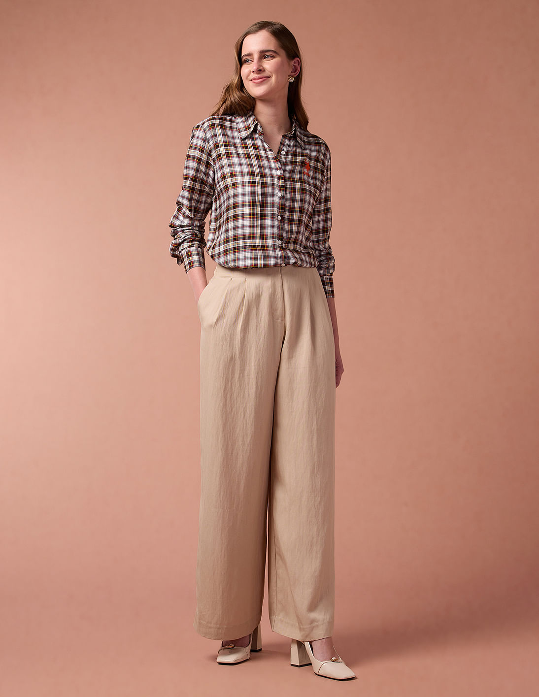 S'YTE★Cotton Tartan Asymmetry Check T S'YTE☆Cotton Tartan Asymmetry Check T