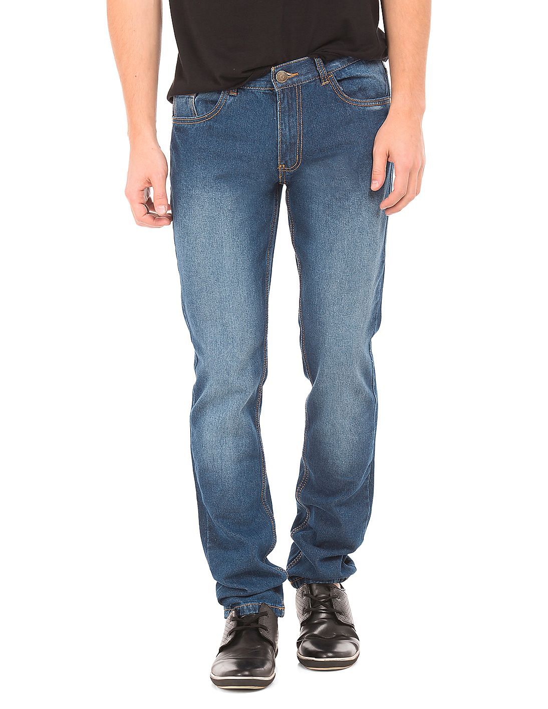 Buy Newport Men Stone Wash Slim Fit Jeans 0778