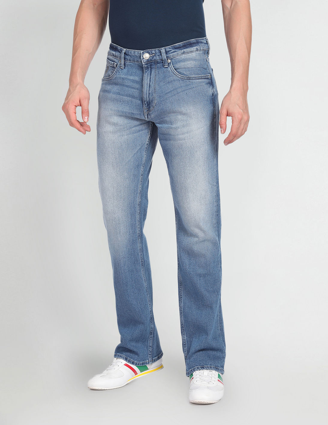 Buy U.S. Polo Assn. Denim Co. Connor Bootcut Fit Blue Jeans - NNNOW.com