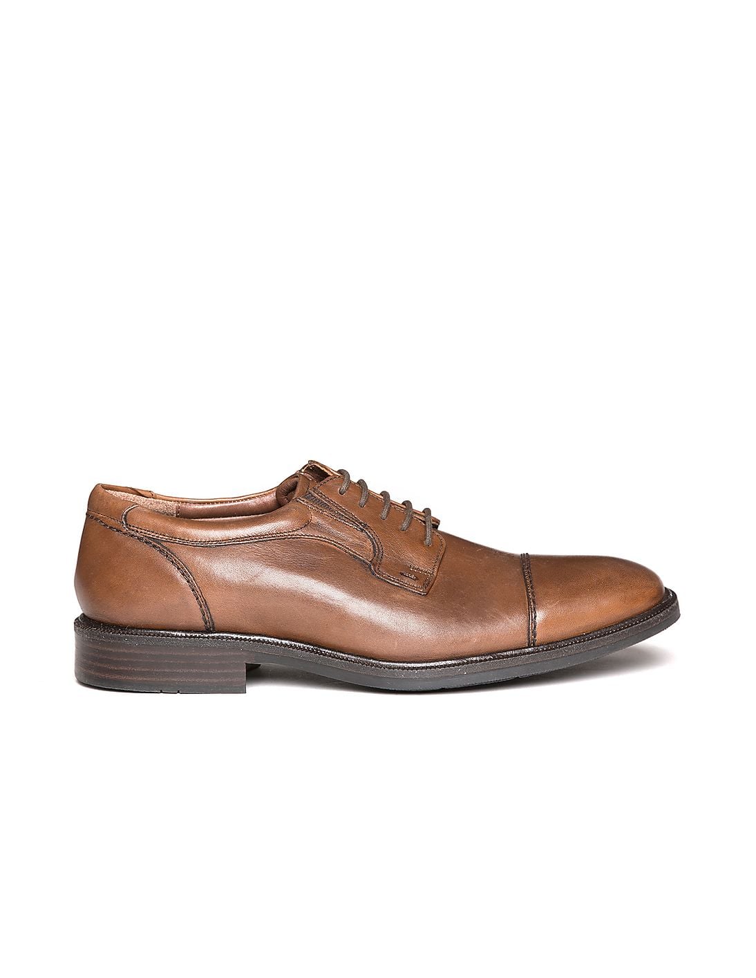Buy Johnston & Murphy Men Cap Toe Leather Derby Shoes  display picture 2