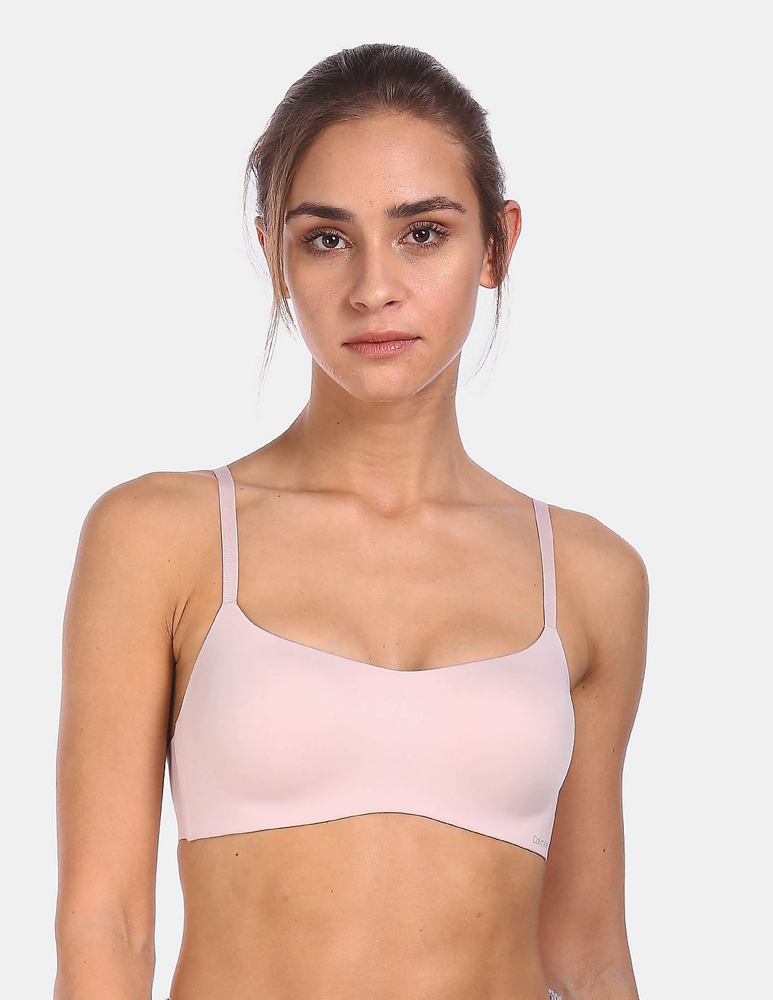 Buy Calvin Klein Underwear Women Light Pink Lightly Lined Solid