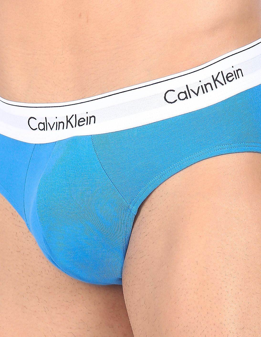 CLZOUD Wide Waistband Underwear Mens Light Blue Cotton Mens Cotton