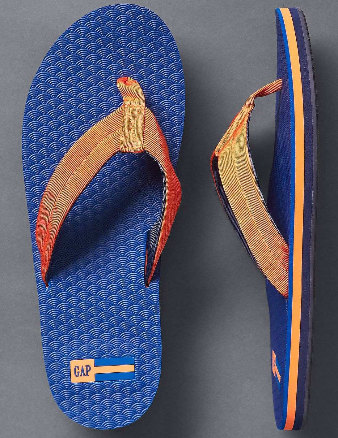 Buy GAP Men Men Blue Grosgrain Flip Flops NNNOW