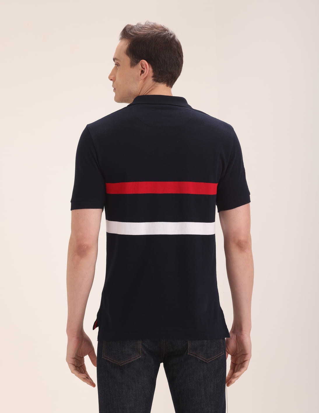 Buy U.S. Polo Assn. England Flag Embroidered Pique Polo Shirt