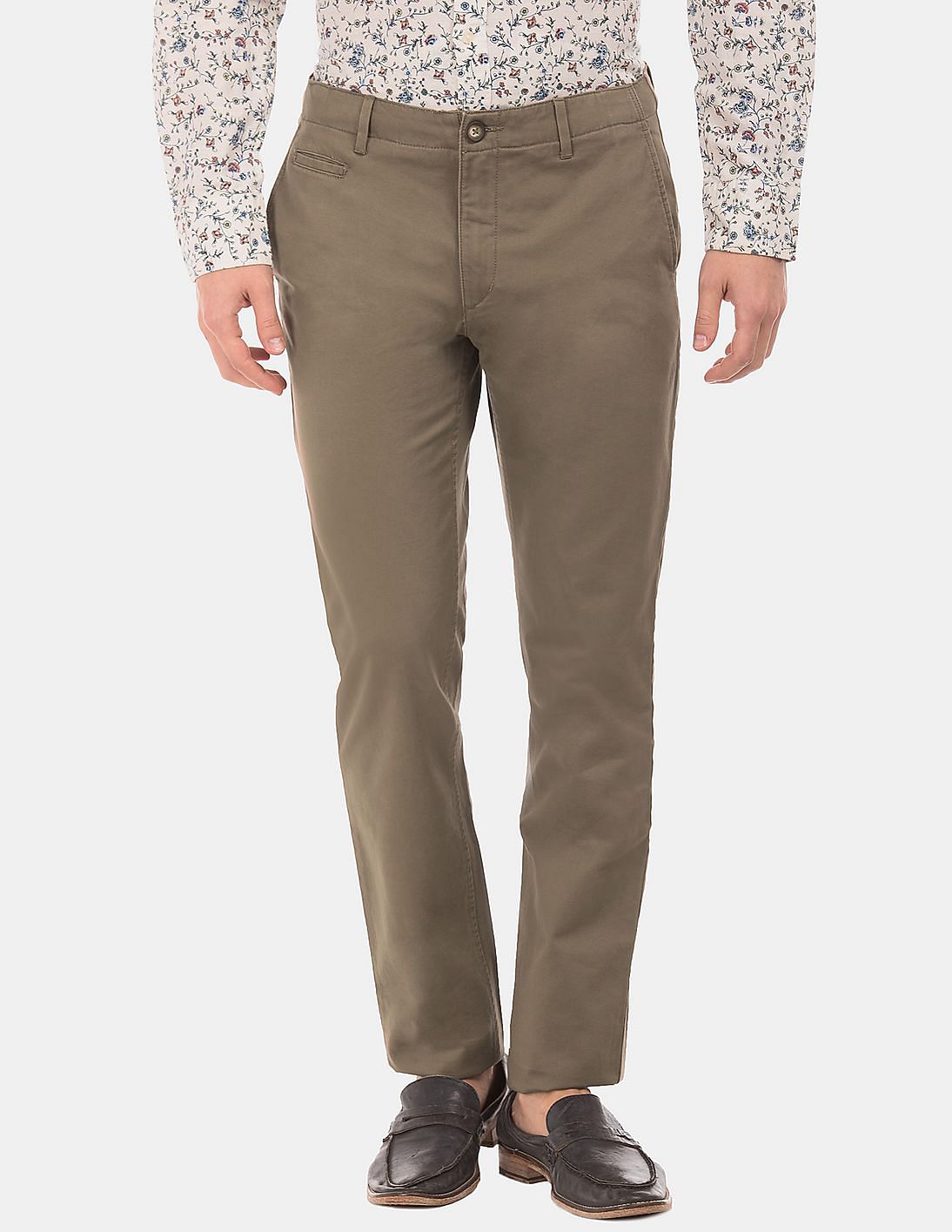 Buy U.S. Polo Assn. Solid Slim Fit Chinos - NNNOW.com
