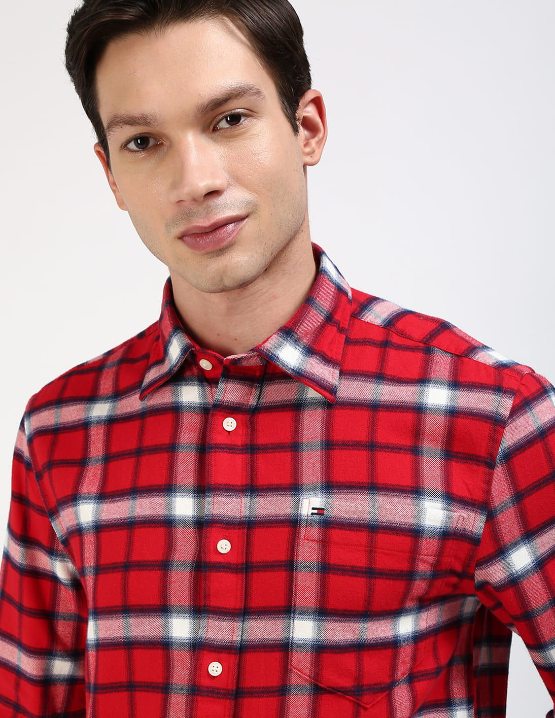 Buy Tommy Hilfiger Brushed Shadow Check Shirt - NNNOW.com