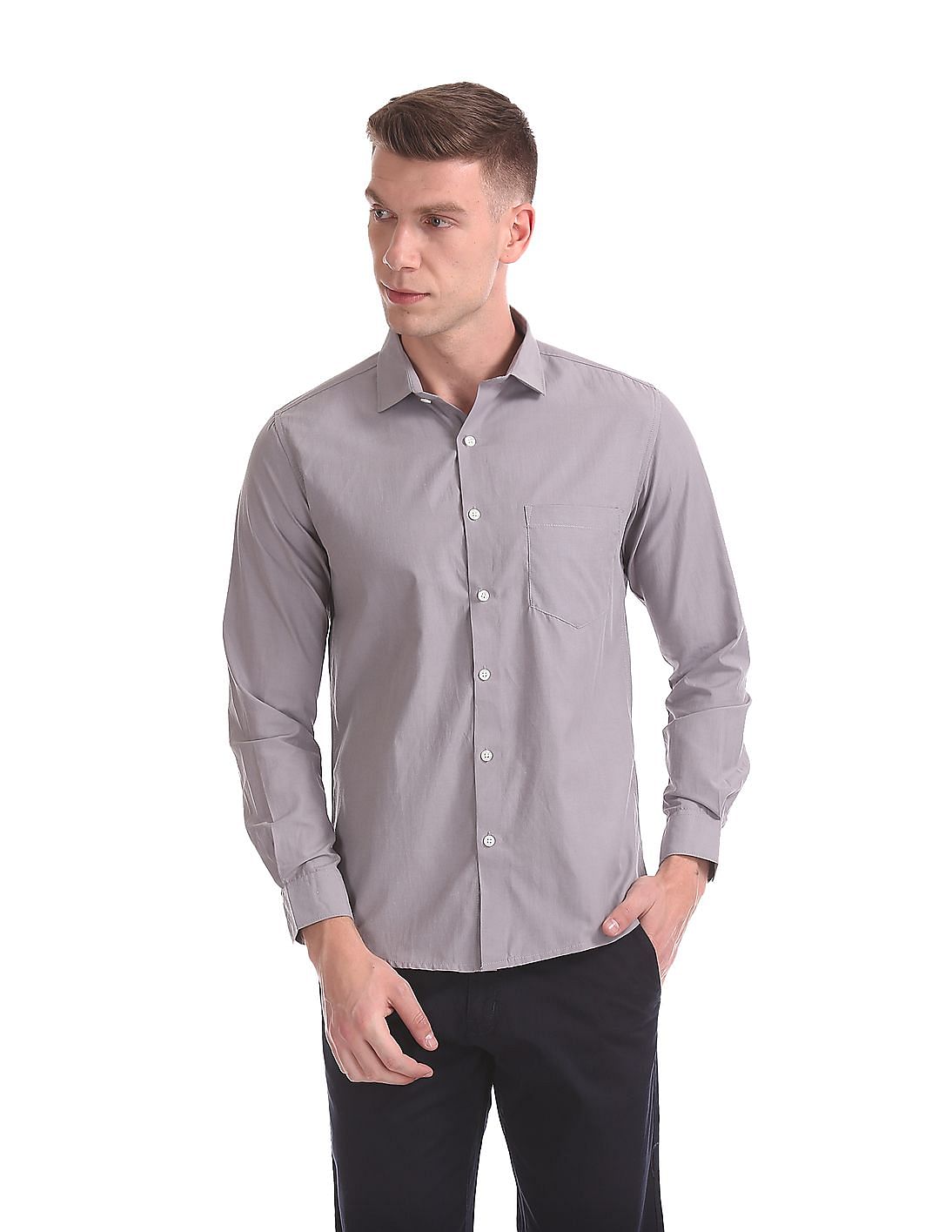 Buy Excalibur Regular Fit French Placket Shirt - NNNOW.com