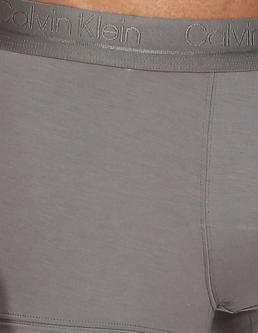 Buy Calvin Klein Underwear Men Stone Grey Low Rise Silk Knit Solid Trunks -  NNNOW.com