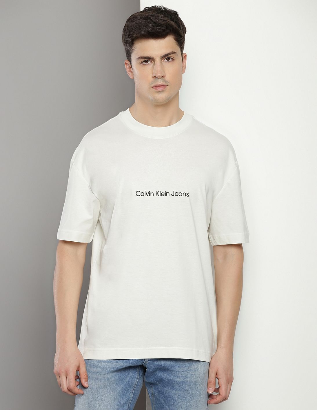 Buy Calvin Klein Jeans Brand Print Relaxed Fit T-Shirt