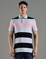 Tommy Hilfiger Striped Regular Fit Cotton Polo T-Shirt