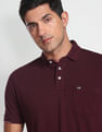 Arrow Sports Compact Cotton Solid Polo Shirt