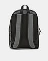 Calvin Klein Men Grey Panelled Brand Logo Textured Backpack