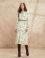 U.S. Polo Assn. Women Abstract Printed Midi Shirt Dress