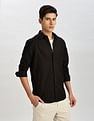 Calvin Klein Jeans Logo Slim Fit Jaquard Woven Shirt