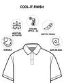AD by Arvind Horizontal Stripe COOL-IT Real Deal Polo Shirt