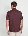 Arrow Sports Point Collar Solid Shirt