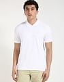 Calvin Klein Jeans Solid Regular-Fit Cotton Polo T-Shirt