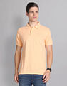 AD by Arvind Embroidered Logo Cotton Polo Shirt