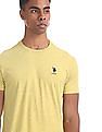 U.S. Polo Assn. Yellow Crew Neck Heathered T-Shirt