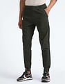 Flying Machine Drawstring Waist Solid Joggers