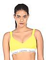 Calvin Klein Underwear Women Yellow Padded Sports Bra