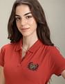 U.S. Polo Assn. Women Embroidered Crest Slim Polo Shirt