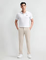 Arrow Sport Slim Fit Flat Front Trousers
