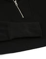 Calvin Klein Women Black Sailor Collar Crop T-Shirt