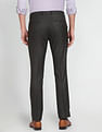 Arrow Hudson Tailored Fit Heathered Formal Trousers