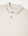 Calvin Klein Jeans Solid Regular-Fit Cotton Polo T-Shirt