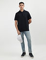 Tommy Hilfiger Pure Cotton Zipper Polo Shirt