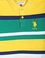 U.S. Polo Assn. Kids Horizontal Stripe Cotton Pique Polo Shirt