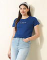 U.S. Polo Assn. Women Regular Fit Brand Printed T-Shirt